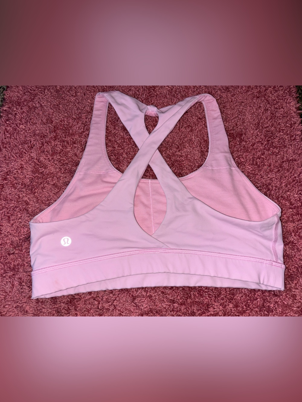 lululemon athletica Light Pink Cross-Back Sports Bra - Picture 2 of 4